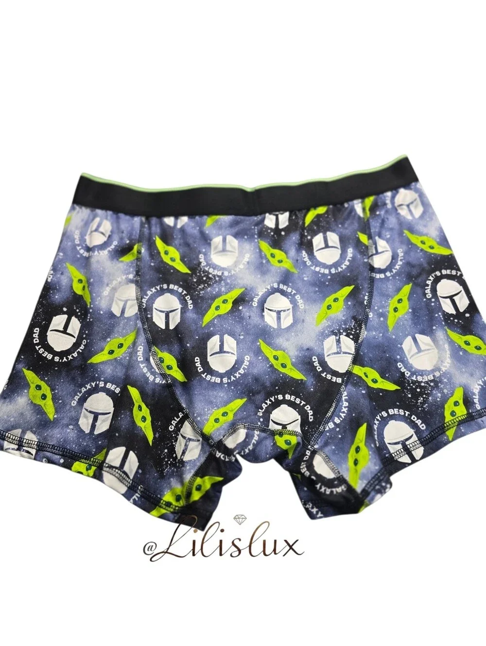 Star Wars Mandalorian And Grogu Boxer Mens XL Galaxies Best Dad New